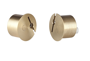 Magneetcontacten, inbouw, messing Magneetcontacten, inbouw, messing
