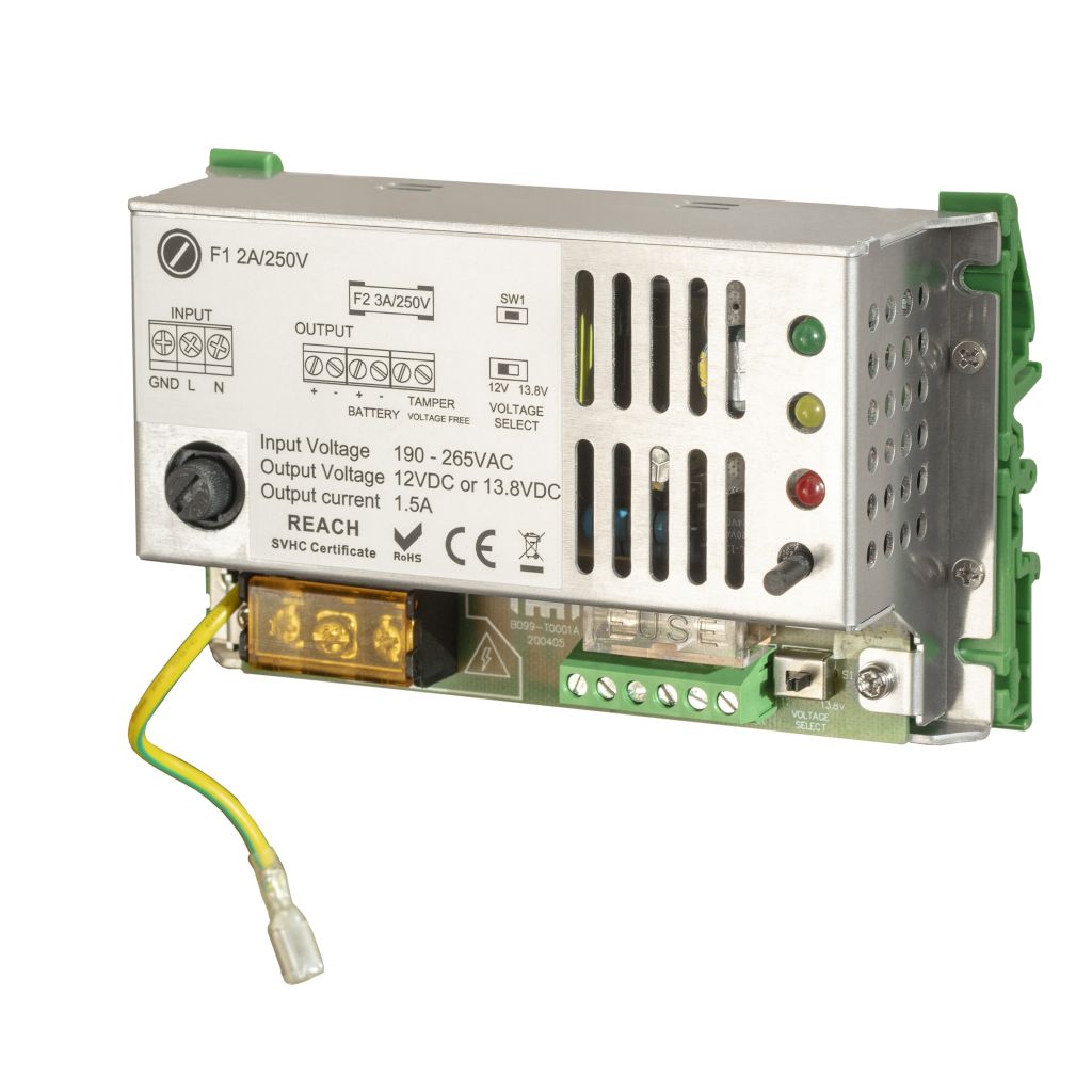 Goobay DIN-Rail Voeding 12V – Compacte Voeding Voor Deurbel, Bewakingssysteem | Overspanningsbeveiliging | Eenvoudige Montage Op DIN-Rail | Model 74764