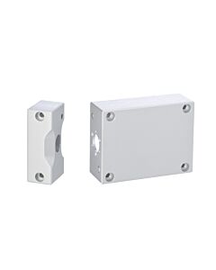 aluminium opbouwbehuizing met deurstandsignalering t.b.v. opbouw pengrendels