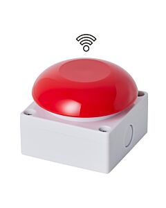 met rode knop en ingebouwde handzender