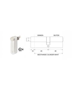 motorcilinder met mechanische cilinder 40/40 SKG***® met 3 sleutels