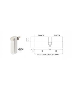 motorcilinder met mechanische cilinder 45/35 SKG***® met 3 sleutels