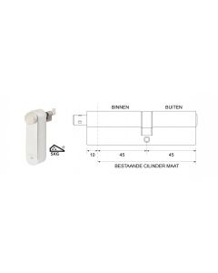 motorcilinder met mechanische cilinder 45/45 SKG***® met 3 sleutels