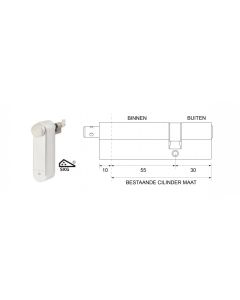 motorcilinder met mechanische cilinder 55/30 SKG***® met 3 sleutels