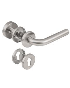 kruk-knop garnituur rvs